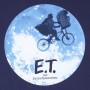 Maglia a Maniche Corte E.T. Moon Silhouette Azzurro Unisex