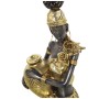 Statua Decorativa Alexandra House Living Dorato Plastica Africana 14 x 30 x 14 cm