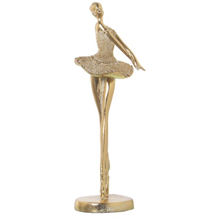 Statua Decorativa Alexandra House Living Dorato Acrilico Plastica Melammina Ballerina