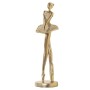 Statua Decorativa Alexandra House Living Dorato Acrilico Plastica Melammina Ballerina