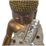 Statua Decorativa Alexandra House Living Bianco Dorato Acrilico Plastica Melammina Buddha 14 x 9 x 20 cm