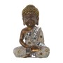 Statua Decorativa Alexandra House Living Bianco Dorato Acrilico Plastica Melammina Buddha 14 x 9 x 20 cm