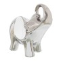 Statua Decorativa Alexandra House Living Bianco Ceramica Elefante Argentato 12 x 25 x 22 cm