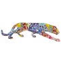 Statua Decorativa Alexandra House Living Multicolore Plastica Pantera Graffiti 14 x 46 x 16 cm