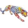 Statua Decorativa Alexandra House Living Multicolore Plastica Pantera Graffiti 14 x 46 x 16 cm