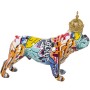 Statua Decorativa Alexandra House Living Multicolore Plastica Cane Corona 14 x 29 x 24 cm