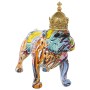 Statua Decorativa Alexandra House Living Multicolore Plastica Cane Corona 14 x 29 x 24 cm