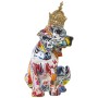 Statua Decorativa Alexandra House Living Multicolore Plastica Cane Corona 16 x 20 x 27 cm