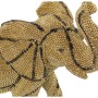 Statua Decorativa Alexandra House Living Dorato Plastica Elefante 14 x 23 x 22 cm