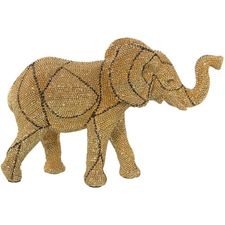 Statua Decorativa Alexandra House Living Dorato Plastica Elefante 11 x 27 x 19 cm