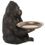 Statua Decorativa Alexandra House Living Dorato Plastica Gorilla 38 x 55 x 47 cm Vassoio