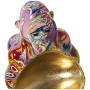 Statua Decorativa Alexandra House Living Multicolore Plastica Gorilla Graffiti 18 x 21 x 23 cm Ciotola