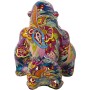 Statua Decorativa Alexandra House Living Multicolore Plastica Gorilla Graffiti 18 x 21 x 23 cm Ciotola