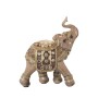 Statua Decorativa Alexandra House Living Grigio Dorato Plastica Elefante 10 x 18 x 20 cm