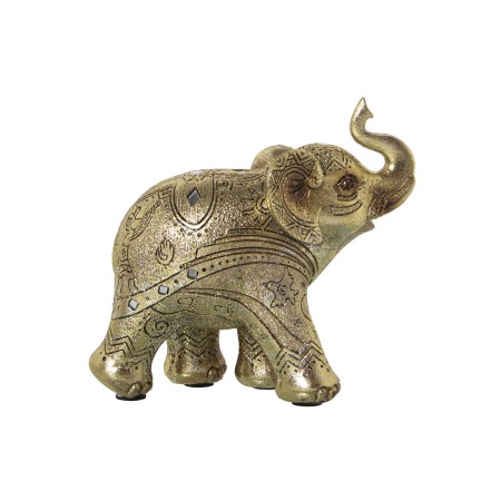 Statua Decorativa Alexandra House Living Dorato Acrilico Plastica Melammina Elefante