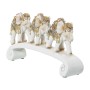 Statua Decorativa Alexandra House Living Bianco Dorato Plastica Elefante 9 x 15 x 27 cm