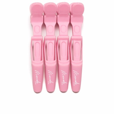 Pinze per Capelli Mermade  Rosa (4 Unità)