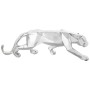 Statua Decorativa Alexandra House Living Argentato Plastica Pantera 10 x 16 x 44 cm