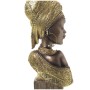 Busto Alexandra House Living Dorato Plastica Africana 11 x 19 x 41 cm