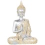 Statua Decorativa Alexandra House Living Dorato Argentato Plastica Buddha 17 x 27 x 40 cm