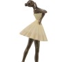 Statua Decorativa Alexandra House Living Beige Dorato Plastica Ballerina 13 x 17 x 30 cm