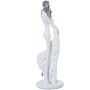 Statua Decorativa Alexandra House Living Bianco Argentato Acrilico Plastica Melammina 9 x 8 x 30 cm