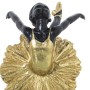 Statua Decorativa Alexandra House Living Nero Dorato Plastica Ballerina 14 x 18 x 26 cm