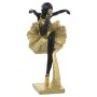 Statua Decorativa Alexandra House Living Nero Dorato Plastica Ballerina 14 x 18 x 26 cm