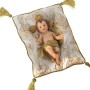 Statua Decorativa Alexandra House Living Plastica Dorato Gesù Bambino 16 x 17 x 28 cm Cuscino