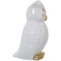 Statua Decorativa Alexandra House Living Bianco Dorato Ceramica Gufo 20 x 20 x 33 cm