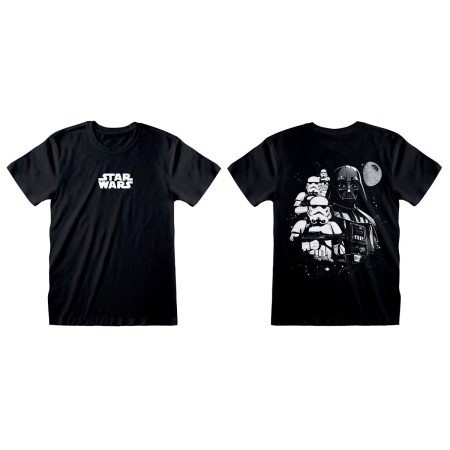 Maglia a Maniche Corte Star Wars Collage Nero Unisex