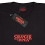 Maglia a Maniche Corte Stranger Things Demogorgon Upside Down Nero Unisex