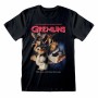 Maglia a Maniche Corte Gremlins Homeage Style Nero Unisex