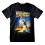 Maglia a Maniche Corte Back to the Future Poster Nero Unisex