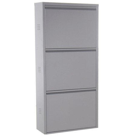 Scarpiera Alexandra House Living Grigio 50 x 103 x 15 cm 3 cassetti