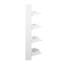 Scarpiera Alexandra House Living Bianco 50 x 136 x 15 cm 4 casseti