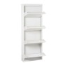 Scarpiera Alexandra House Living Bianco 50 x 136 x 15 cm 4 casseti