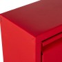 Scarpiera Alexandra House Living Rosso 50 x 103 x 15 cm 3 cassetti