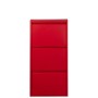 Scarpiera Alexandra House Living Rosso 50 x 103 x 15 cm 3 cassetti