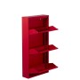 Scarpiera Alexandra House Living Rosso 50 x 103 x 15 cm 3 cassetti