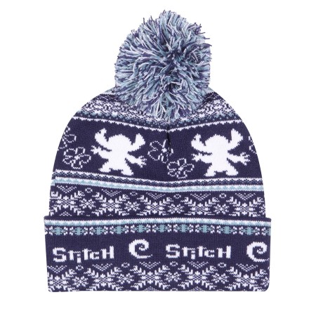 Cappello Stitch Fair Isle Pom Beanie Blu Marino