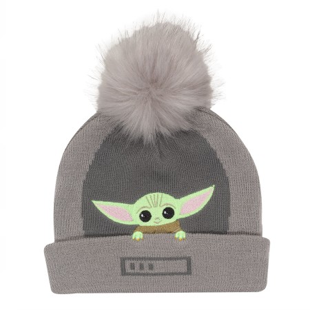 Cappello The Mandalorian Grogu In The Crib Beanie Grigio