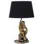 Lampada da tavolo Alexandra House Living Nero Oro Dorato Plastica 40 W 31 x 51 x 31 cm Scimmia