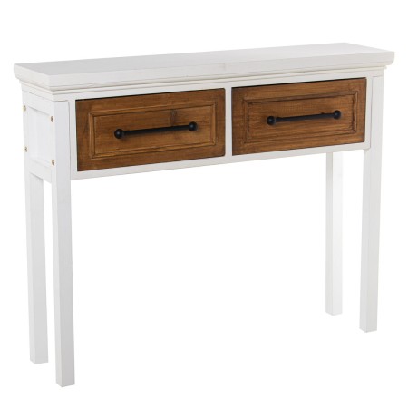 Console Alexandra House Living Bianco Legno 100 x 80 x 25 cm