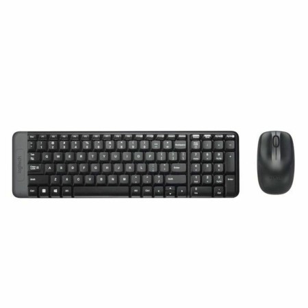 Tastiera e Mouse Wireless Logitech MK220 Francese Nero AZERTY (Ricondizionati C)