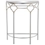 Console Alexandra House Living Trasparente Argentato Metallo 60 x 75 x 31 cm