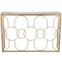 Console Alexandra House Living Trasparente Dorato Metallo 120 x 80 x 28 cm