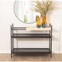 Console Alexandra House Living Nero Metallo 100 x 81 x 40 cm