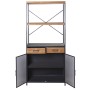 Scaffale Alexandra House Living Marrone Nero Metallo 80 x 180 x 40 cm