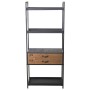 Scaffale Alexandra House Living Marrone Nero Metallo 60 x 140 x 30 cm